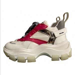 Prada Centaurus Leather Trainers